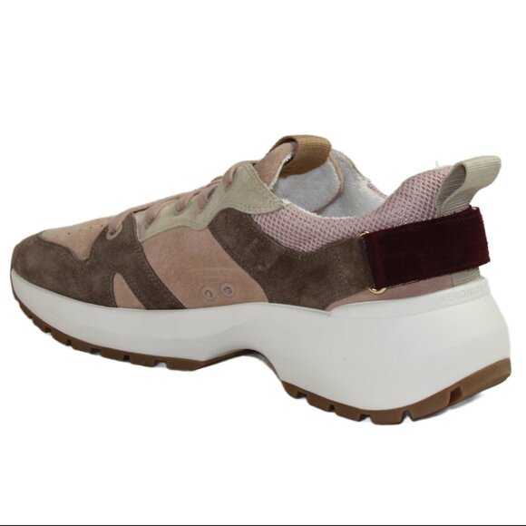 Veronica Beard Original Prototype Grey Mink Rose Dust Suede Lace-Up Sneaker SZ 6 - Picture 4 of 11